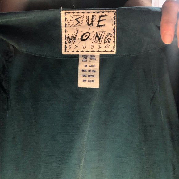 Vintage sue Wong 80s 90s skirt sarong wrap skirt - Picture 5 of 8